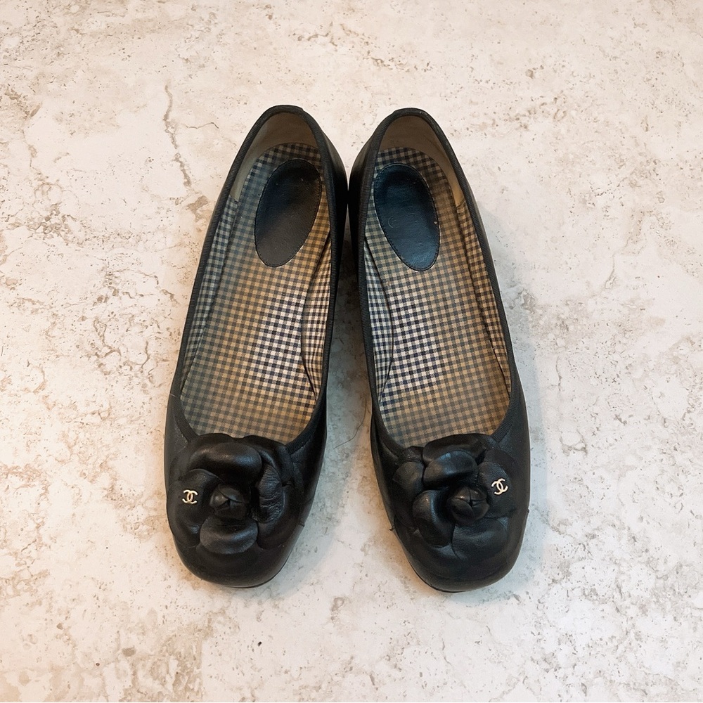 Chanel Camellia Ballet Flats